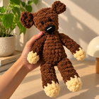 Mr. Bean Teddy – Handmade Crochet Plush