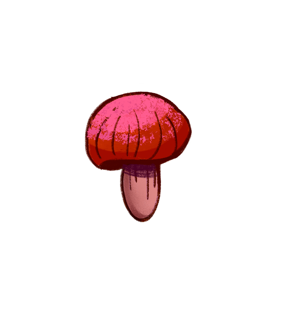 Red Mushroom Sticker