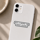 Music Is Cheaper Than Therapy Sticker