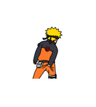 Naruto Scratching Sticker