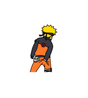Naruto Scratching Sticker