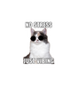 No Stress Just Vibing Cat Sticker