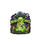 Nobody Cares Alien Abduction Sticker