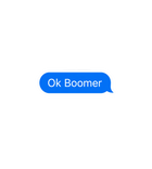 Ok Boomer Chat Bubble Sticker