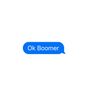 Ok Boomer Chat Bubble Sticker