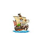 Luffy Going Merry Ship Sticker