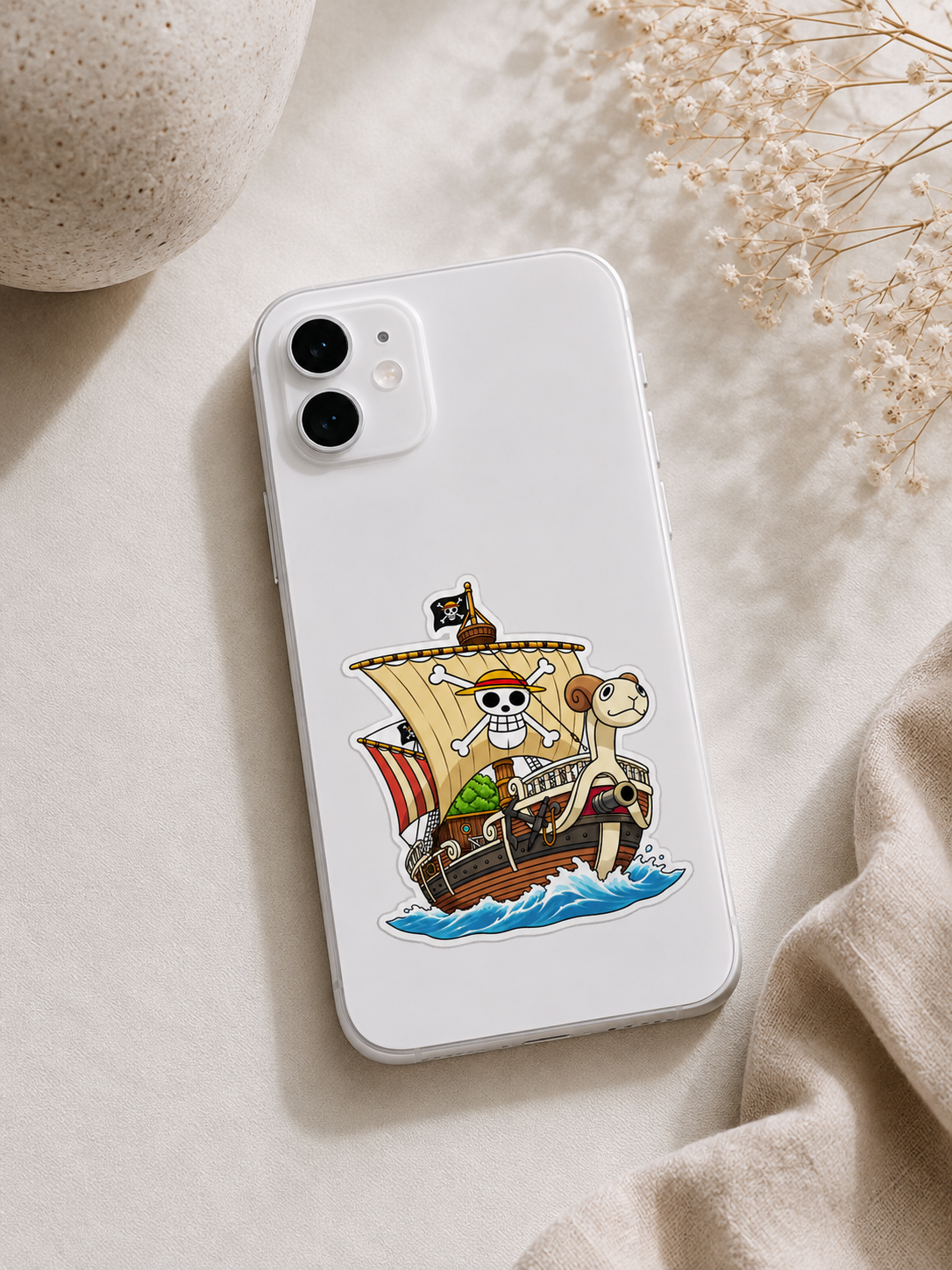 Luffy Going Merry Ship Sticker