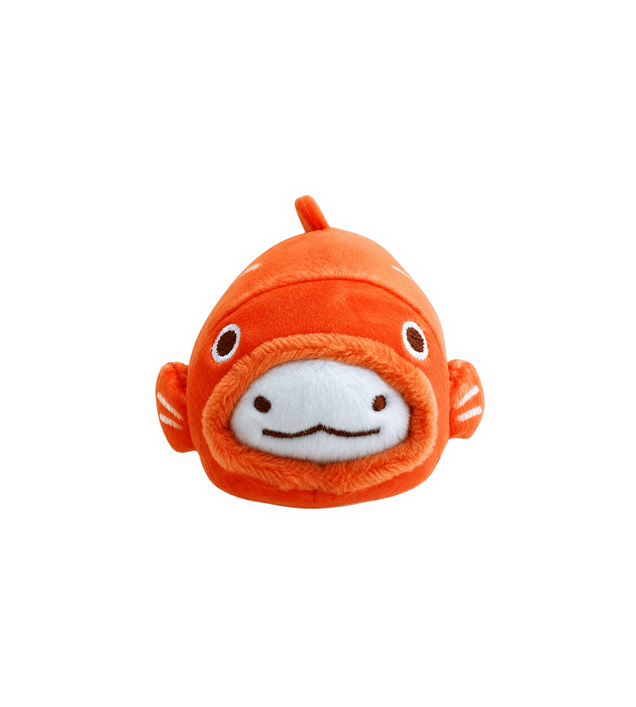 Cute Orange Fish Plush Sticker
