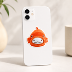 Cute Orange Fish Plush Sticker
