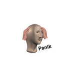 Panik Meme Sticker