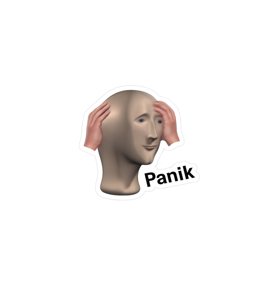 Panik Meme Sticker