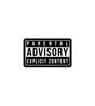 Parental Advisory Explicit Content Sticker