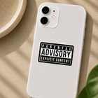 Parental Advisory Explicit Content Sticker