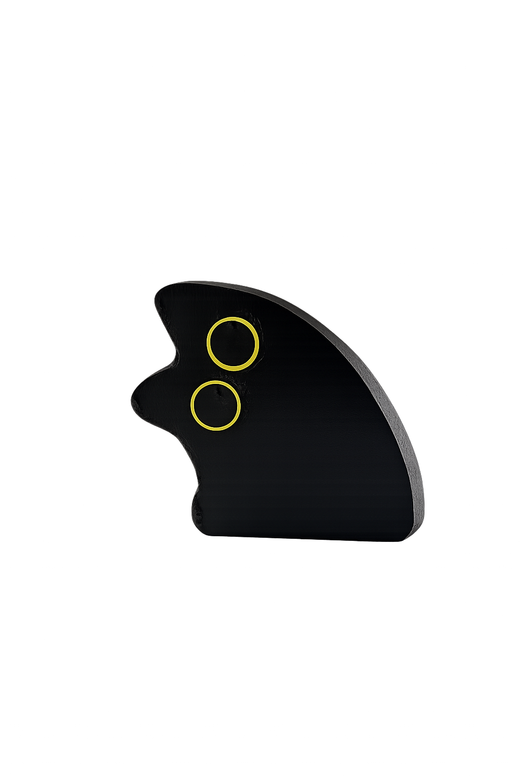 Peekaboo Black Cat Fridge Magnet
