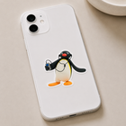 Pingu Listening to Music Sticker