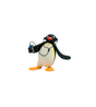 Pingu Listening to Music Sticker