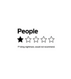 People: 1 Star Review Sticker