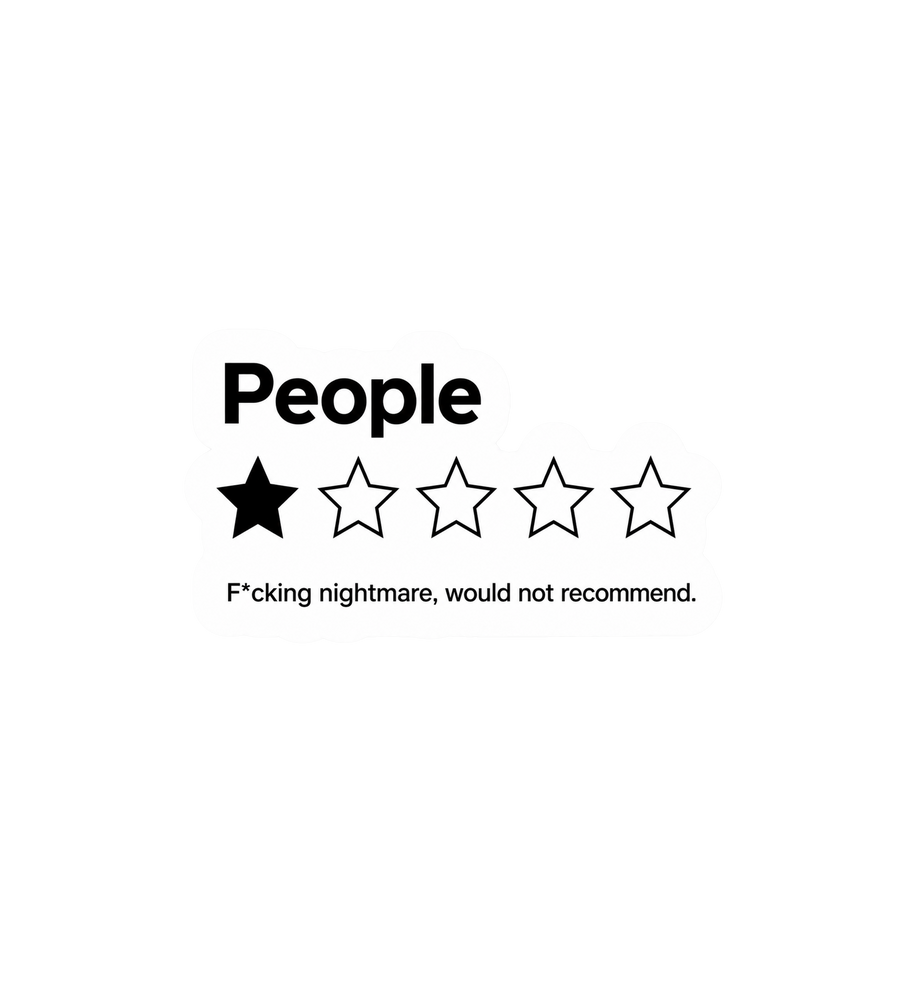 People: 1 Star Review Sticker