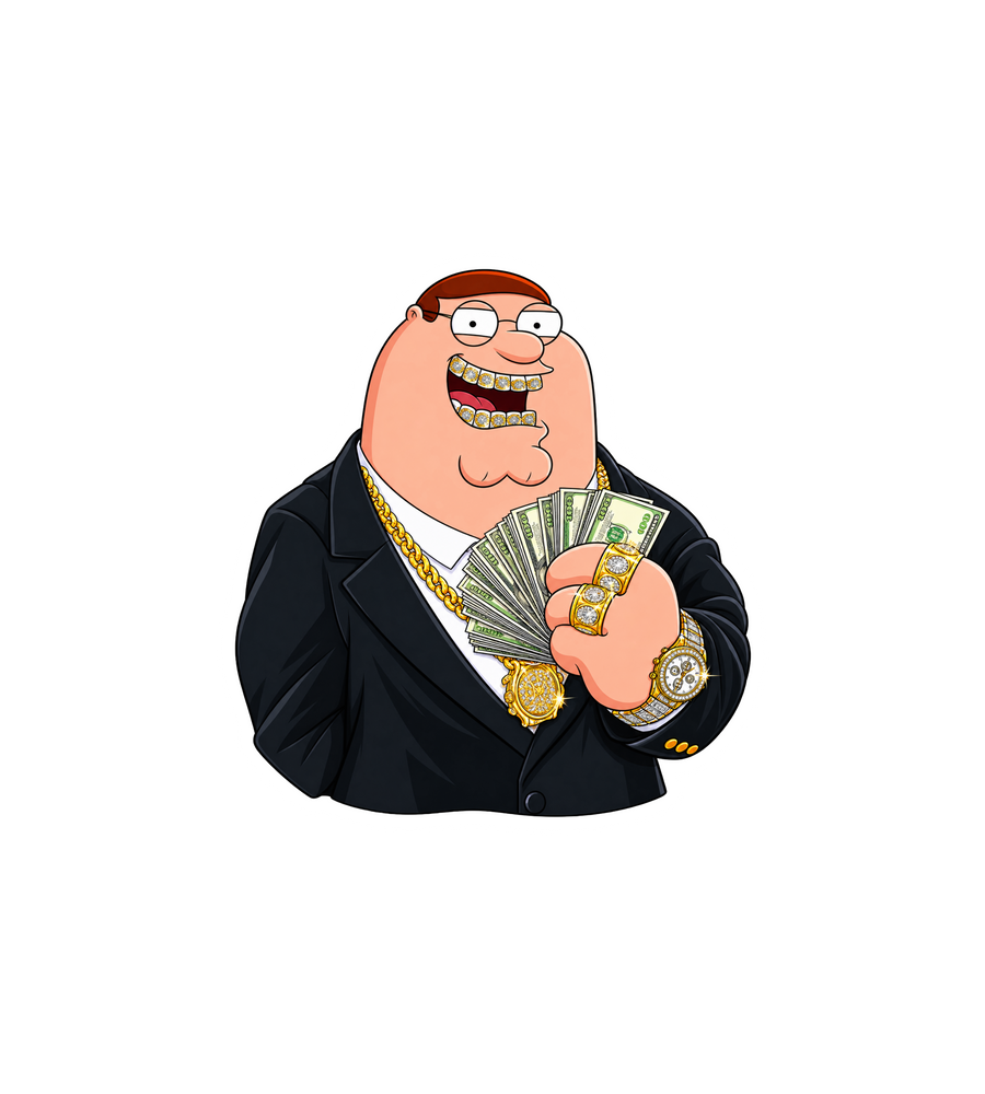 Peter Griffin Drip Sticker