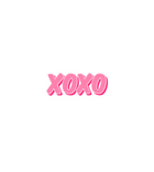 Pink XOXO Sticker