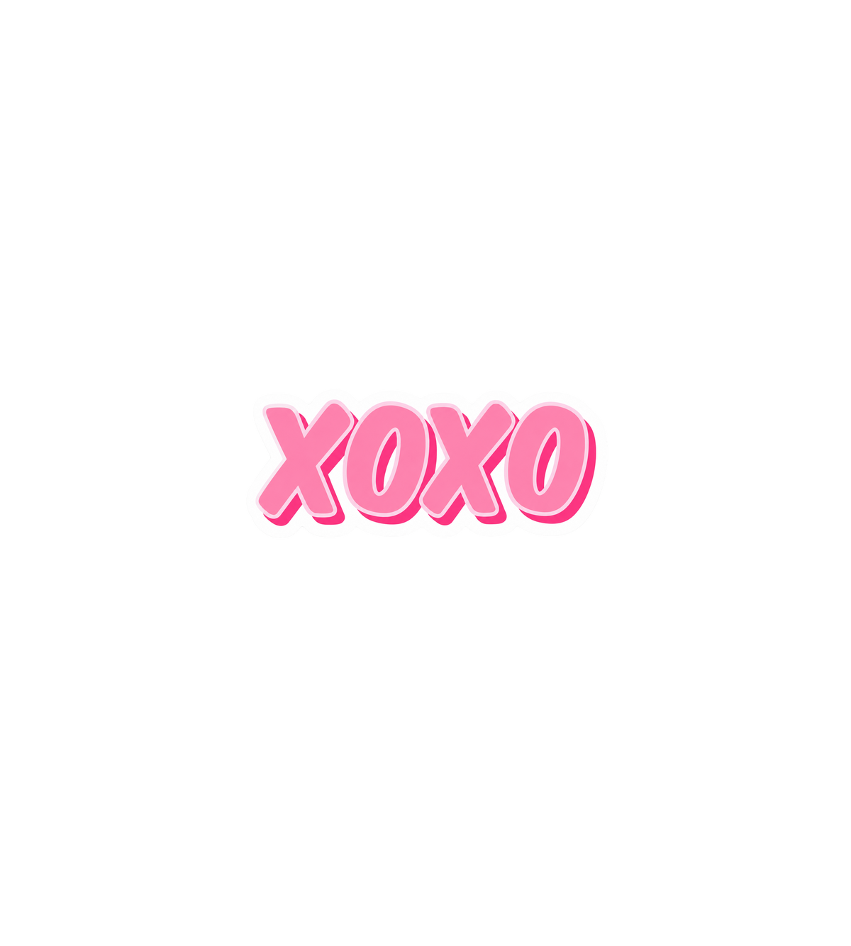 Pink XOXO Sticker
