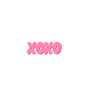 Pink XOXO Sticker