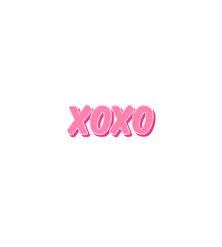 Pink XOXO Sticker