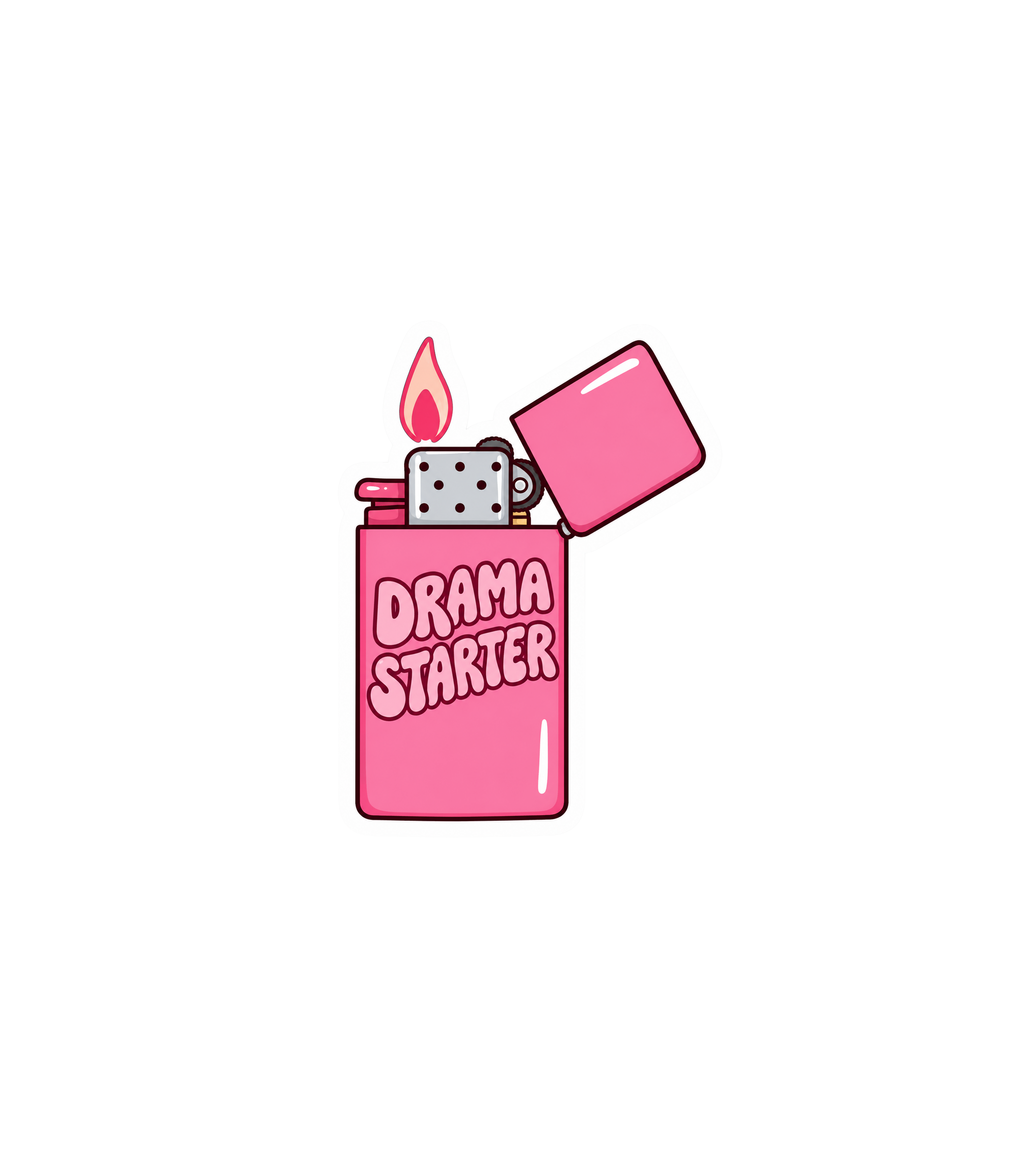 Drama Starter Lighter Sticker