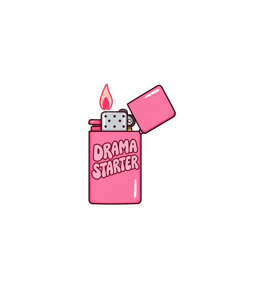 Drama Starter Lighter Sticker