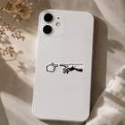 Pixel Hands Sticker – Retro Gaming Aesthetic