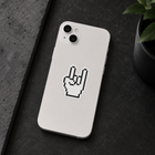 Pixel Rock On Hand Sticker