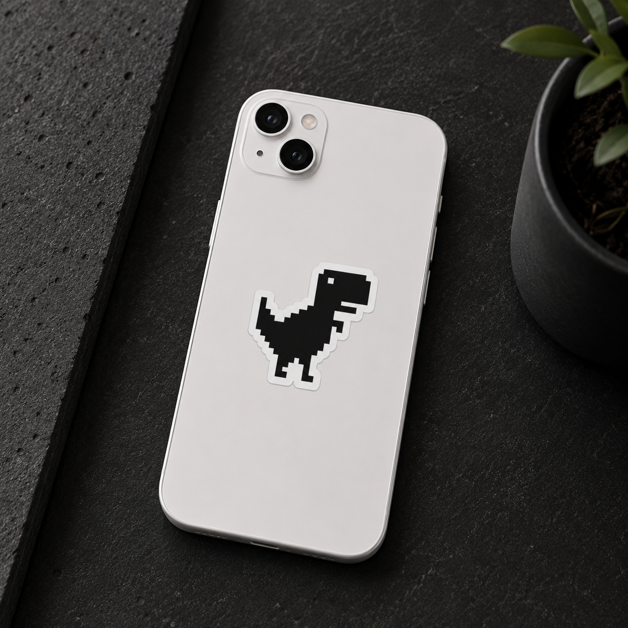 Pixel Dinosaur Sticker