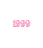 1999 Retro Pink Sticker