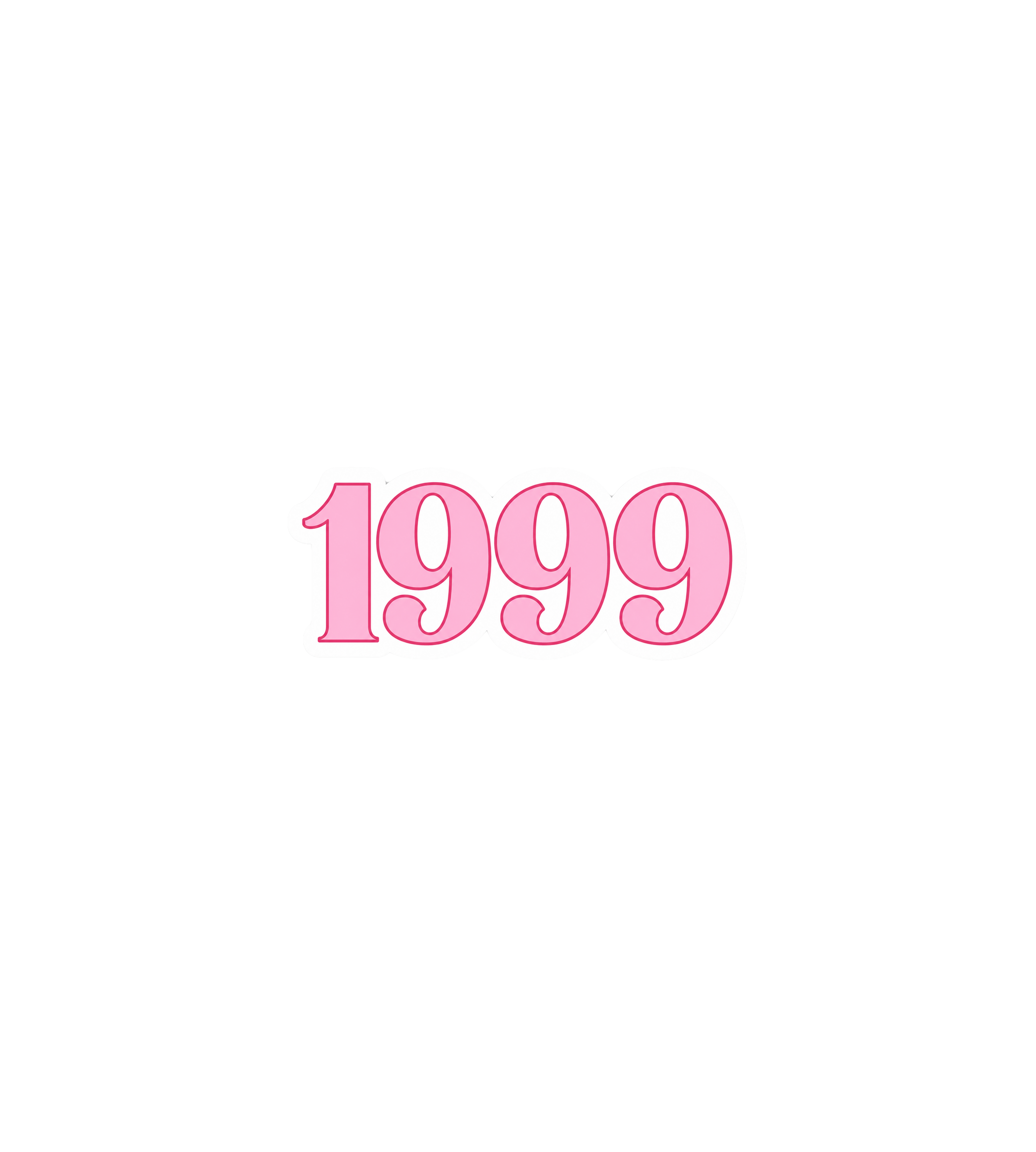 1999 Retro Pink Sticker