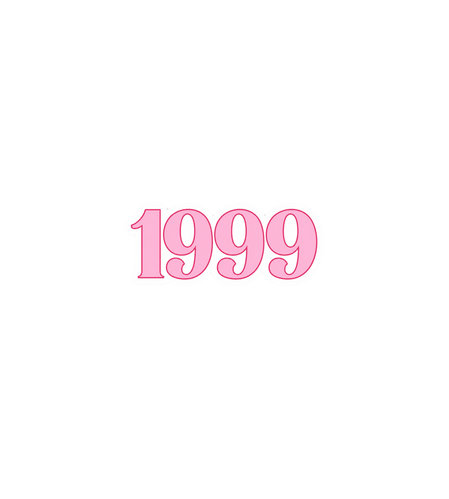 1999 Retro Pink Sticker