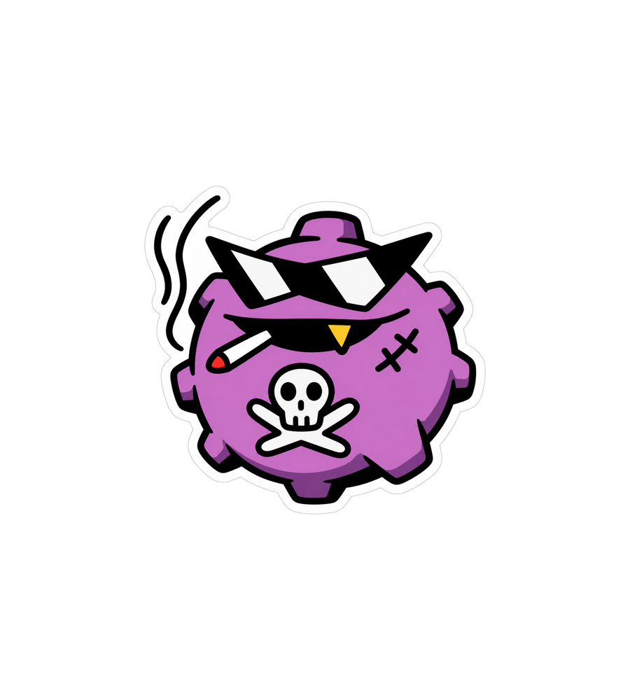 Koffing Drip Sticker - Pokemon