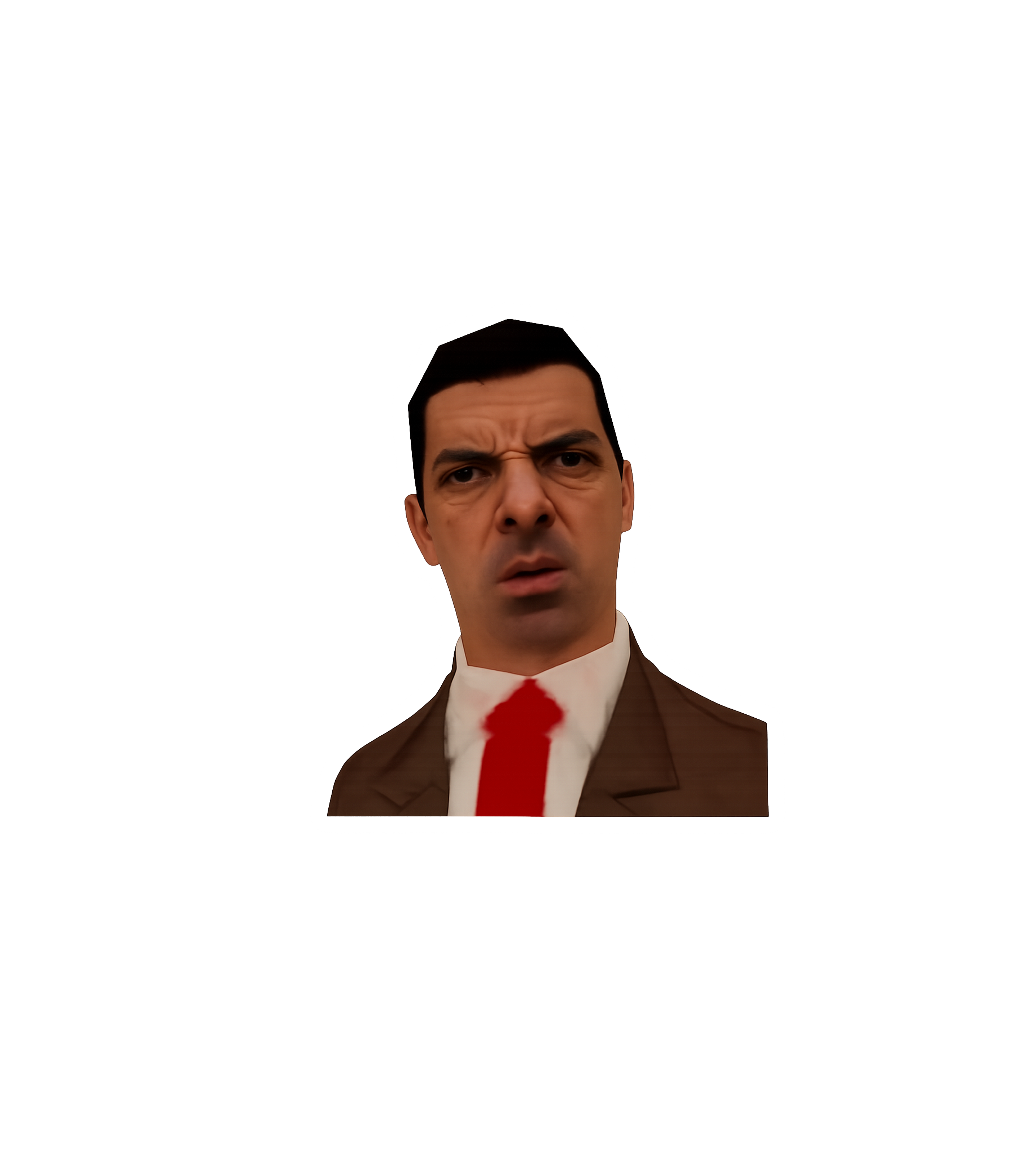 Confused Mr. Bean Meme Sticker