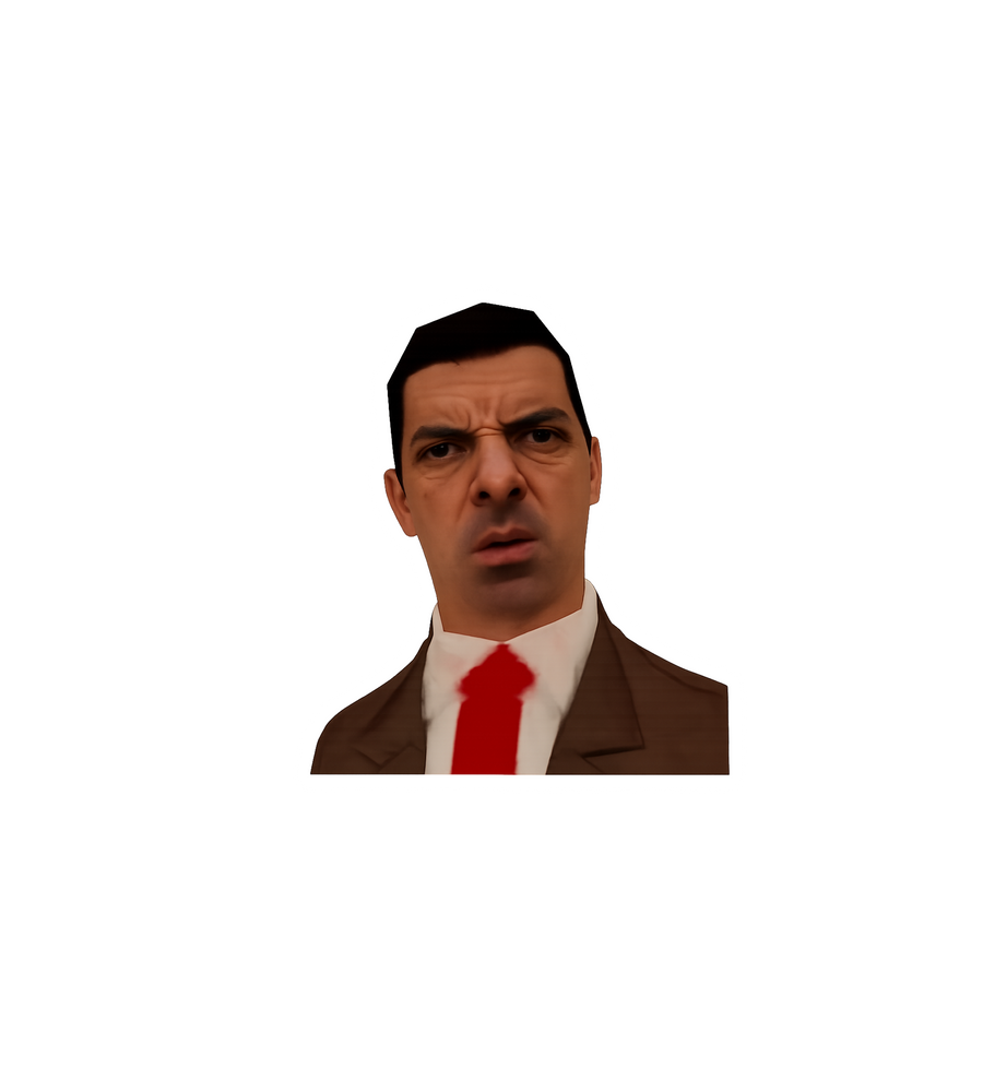 Confused Mr. Bean Meme Sticker