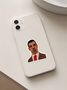 Confused Mr. Bean Meme Sticker