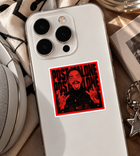 Post Malone Grunge Sticker – Red Hip Hop & Rap Sticker