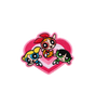 Powerpuff Girls Heart Sticker
