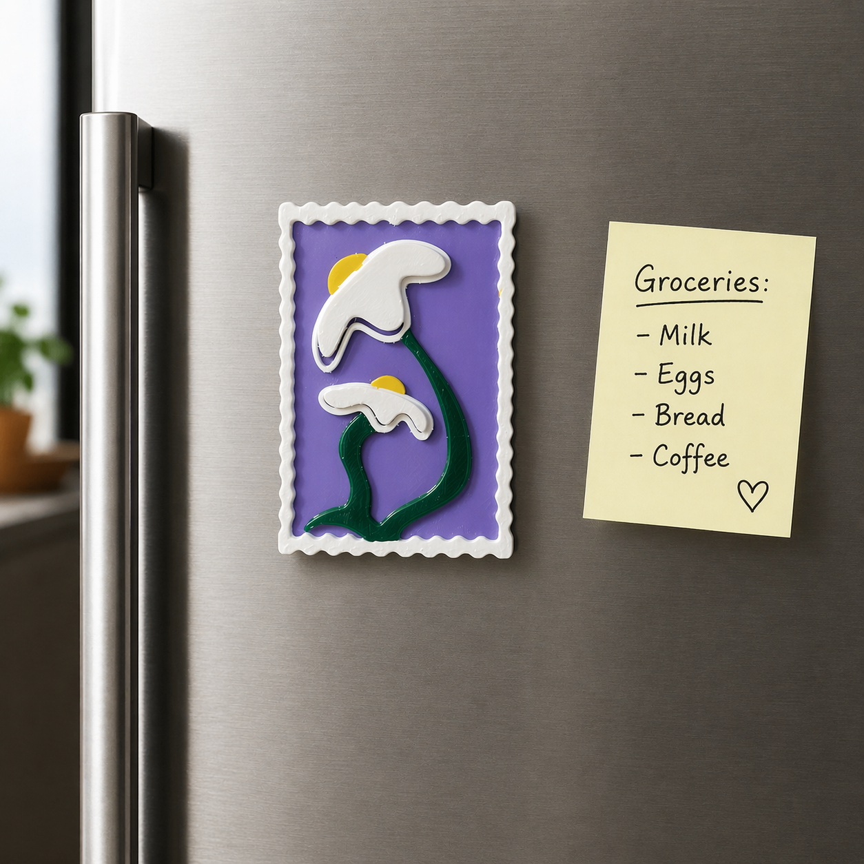 Color Pop Fridge Magnet Set | Aesthetic Mini Art Magnets
