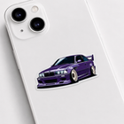 Purple BMW Coupe Sticker