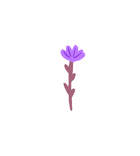 Purple Flower Sticker
