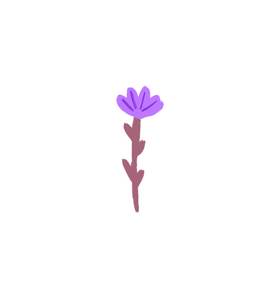 Purple Flower Sticker