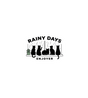 Rainy Days Cat Window Sticker