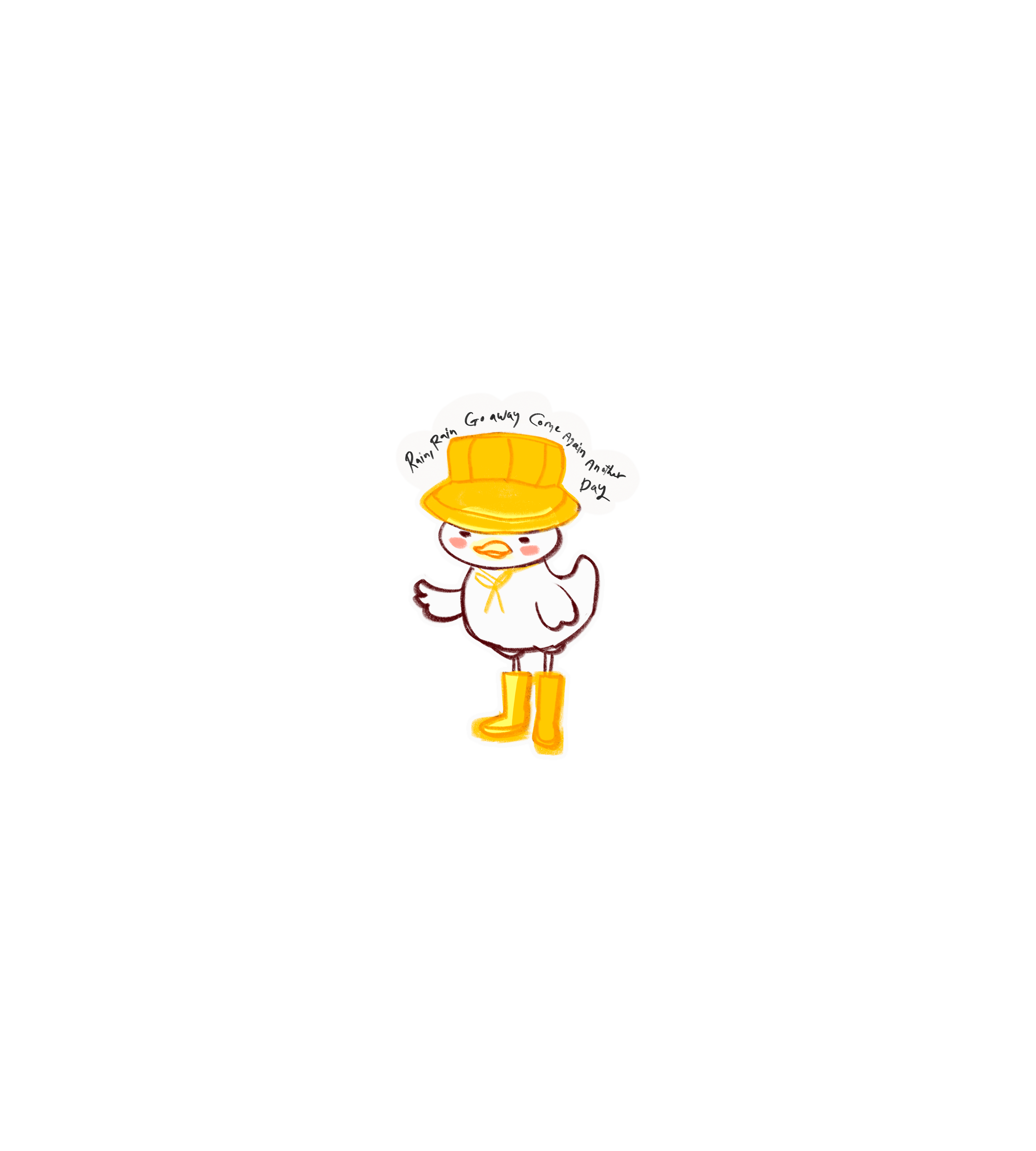 Rainy Day Duck Sticker