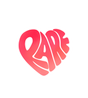 Rare Heart Sticker