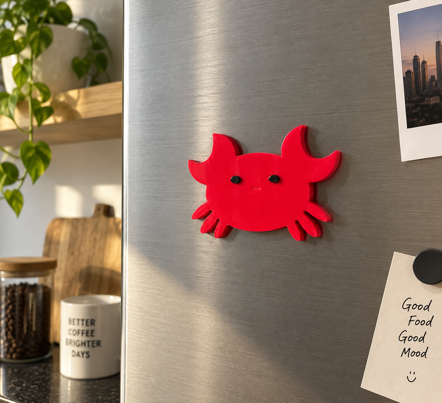 Red Crab Fridge Magnet