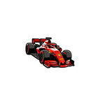 Red Formula Race Car Sticker